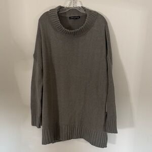 Naked Wardrobe Grey Cowl Neck Sweater